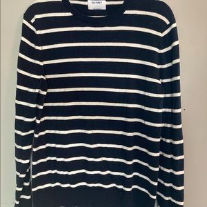 Old Navy Blue & White Stripped Sweater